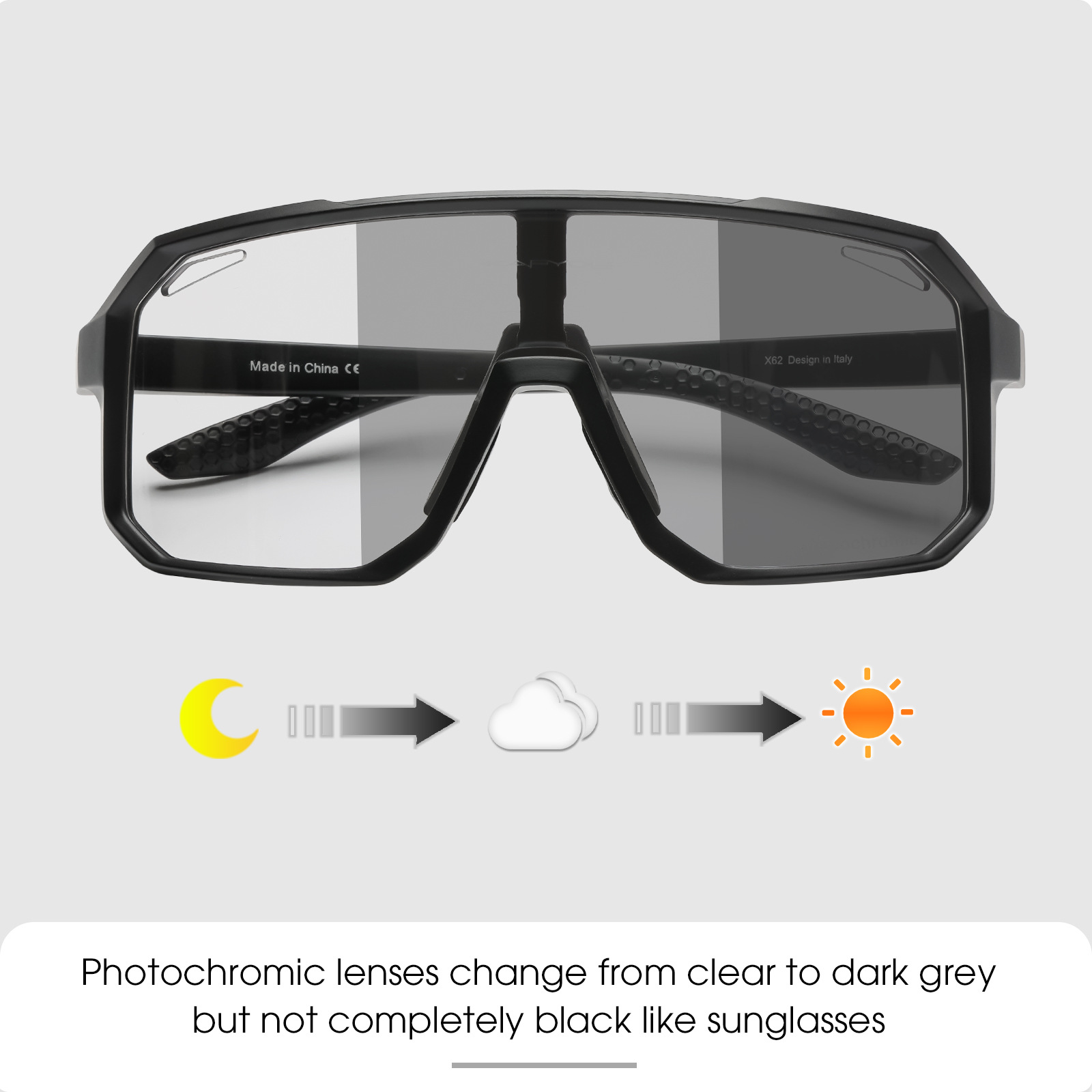 Picture of 2023 new riding color changing glasses mountain road bike riding goggles outdoor professional sports sunglasses
