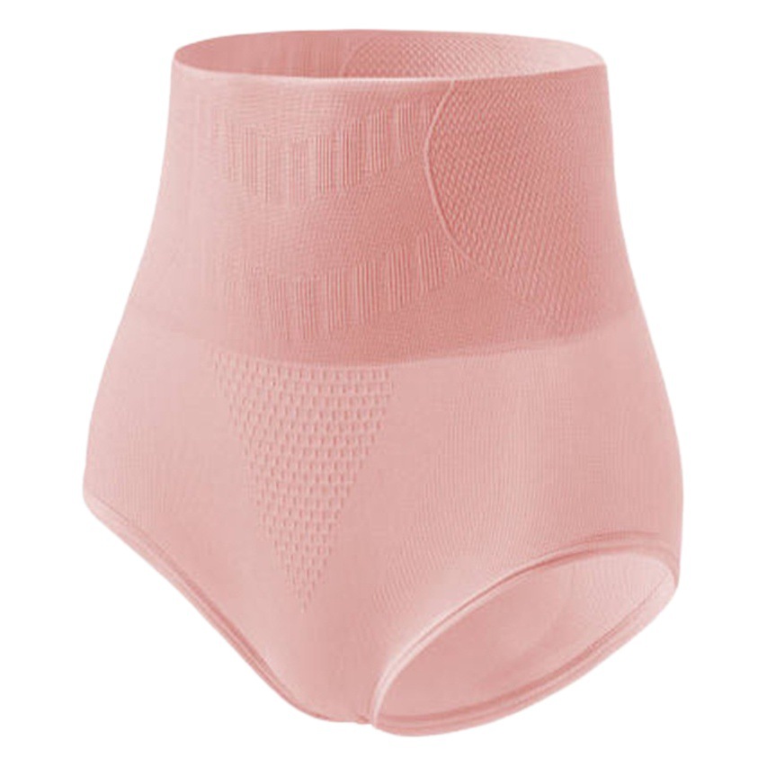 Foreign Trade Cross-border Honeycomb Seamless High Waist Abdominal Panties Women's Large Size Postpartum Waist Hip-lifting Graphene Pure Cotton