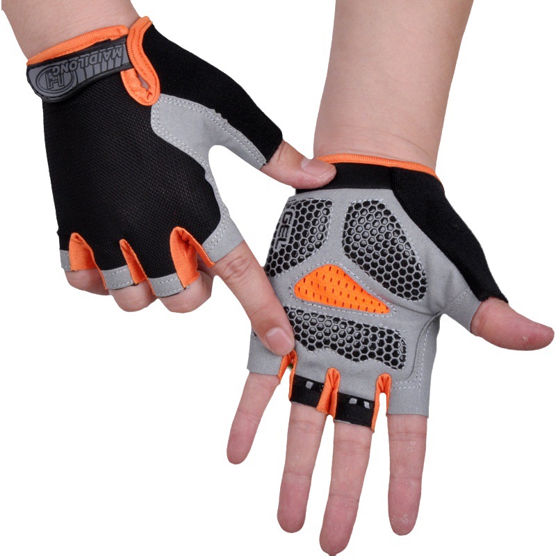 Sports half-finger gloves for men and women outdoor cycling fitness breathable shock-absorbing non-slip outdoor open-finger mountaineering half-finger gloves