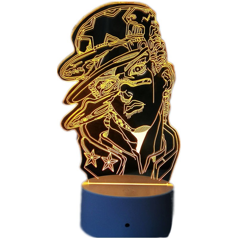 JoJo's Wonderful Adventure Empty Strip Chengtaro Series 3D Nightlight Bedroom Decorative Lamp Bedside Lamp