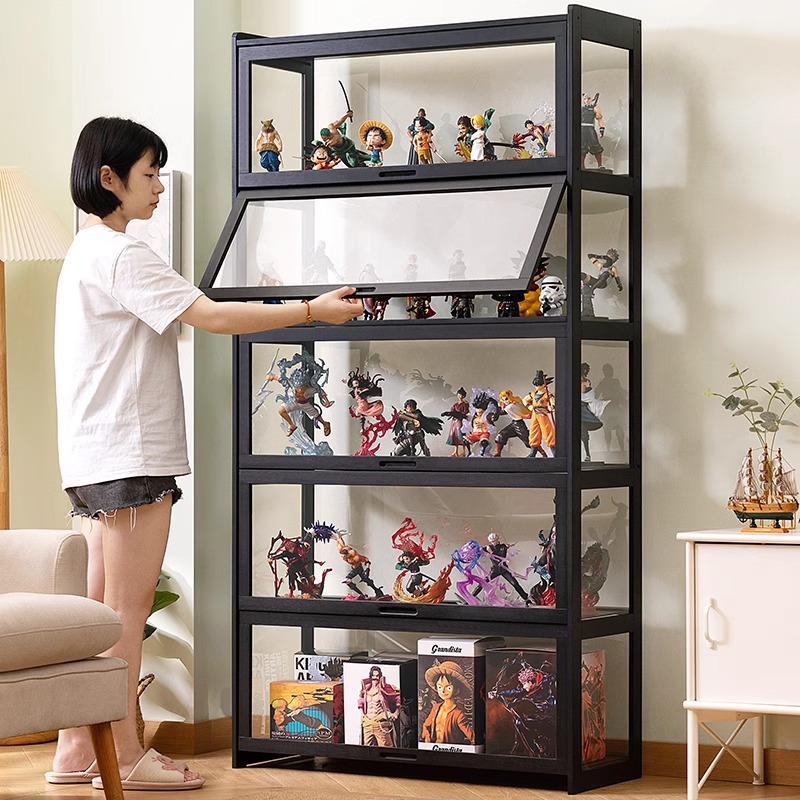 Home Storage Cabinet Storage Cabinet Multi-Layer Bedroom Home Hand-Made Display Cabinet with Cabinet Door Starting from One Piece