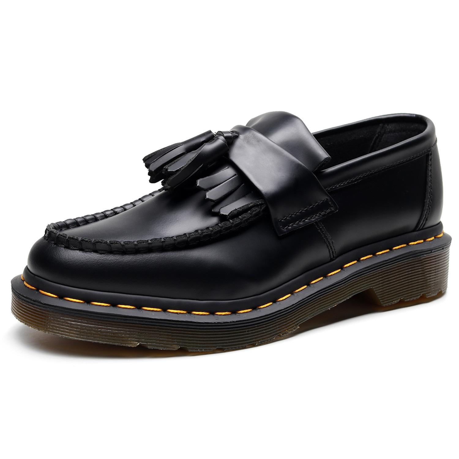 Cross-Border Tassel Loafers Women's Genuine Leather Low-Top Small Leather Shoes Women's British Style Fashion Student Round-Toe Casual Shoes