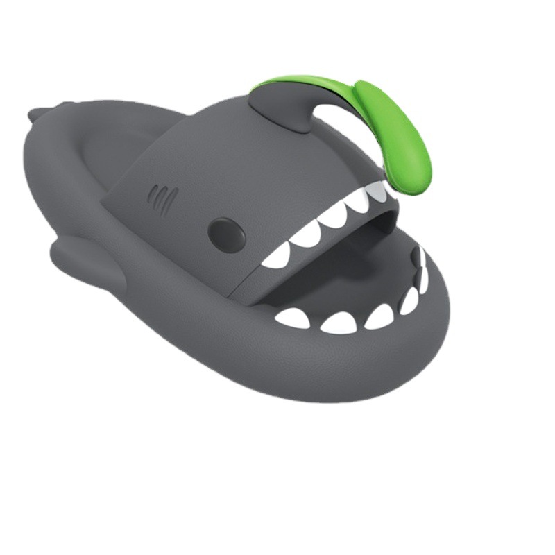 New Style Lantern Fish Shark Slippers Female Couple Indoor and Outdoor Thick Slippers Female Slip-on Feeling Soft Sole Home Sandals for Men