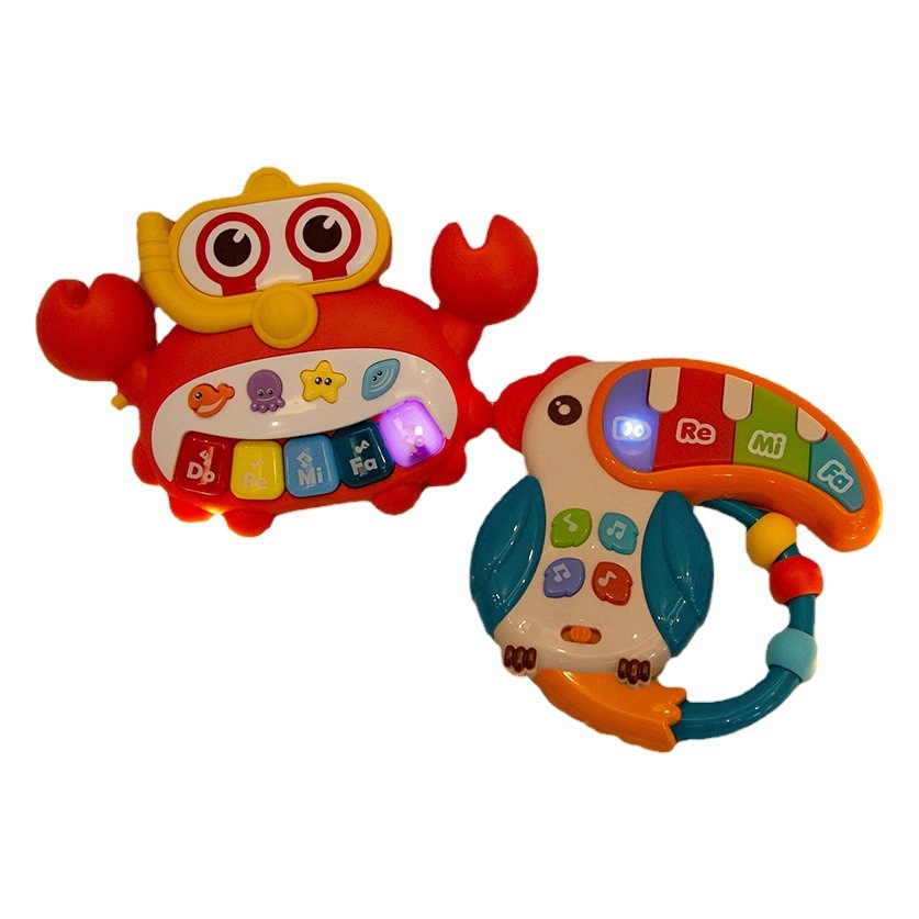 Baby Animal Early Education Piano 0-1 Water Children's Toy Soothing for Babies 3-6 Months, Playable and Educational