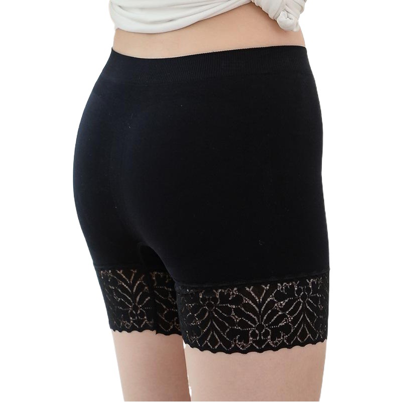 No-Wearing Underwear Safety Pants Women's Anti-Lace Ice Cool Pants Three-point High Waist Leggings Five-point OK Boxers