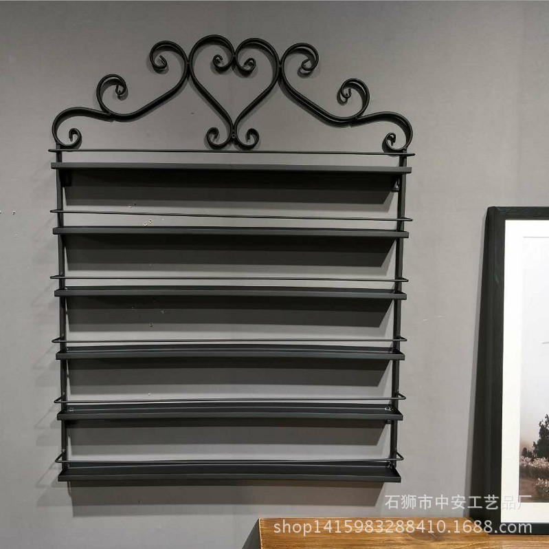 Production and wholesale wall hanging six-layer nail polish display rack storage rack cosmetics rack