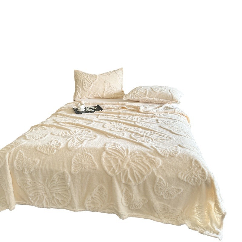 Picture of Taff velvet blanket butterfly nap blanket flannel blanket gift blanket air conditioning blanket foreign trade blanket wholesale