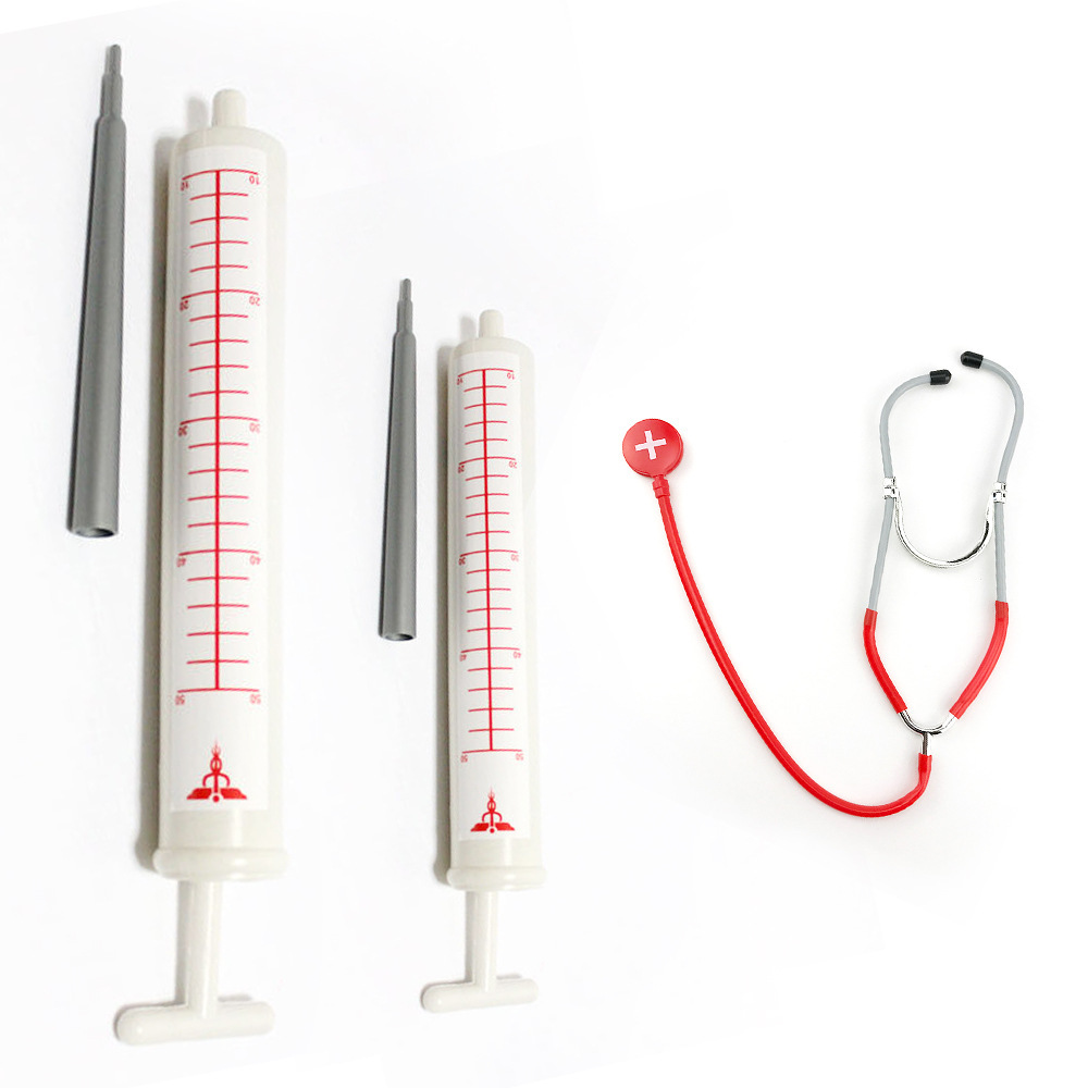 Movie and TV Ghost Festival Nurse Festival Props COS Doctor Nurse Oversized Needle Tube Props Stethoscope Bar Prom