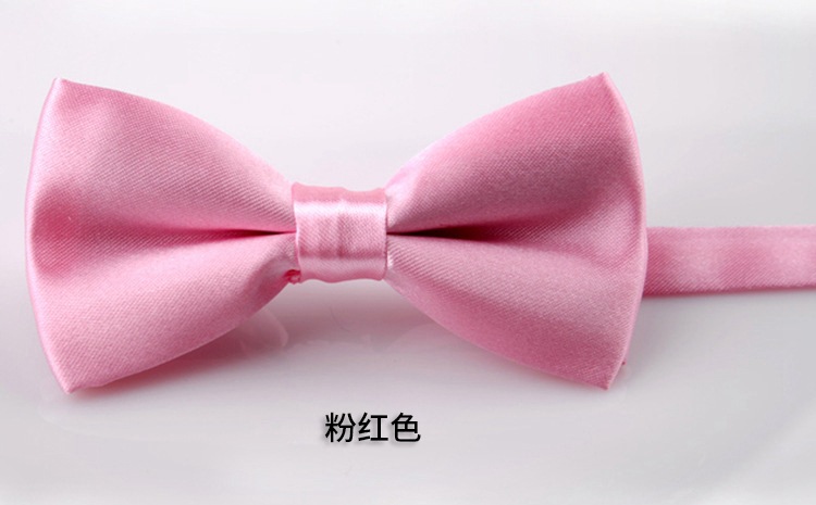 Picture of Korean Style Imitation Silk Bow Tie Men's and Children's Fashionable baby Solid Color Bow Tie Bow Tie Kindergarten Primary School Students Bow Tie