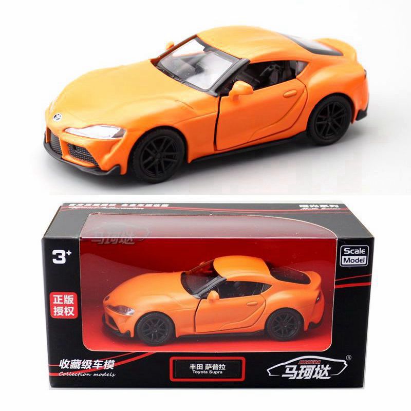 Picture of Marco alloy car speed and passion 9 Toyota SUPRA sports car children's toy pull back can open the door box