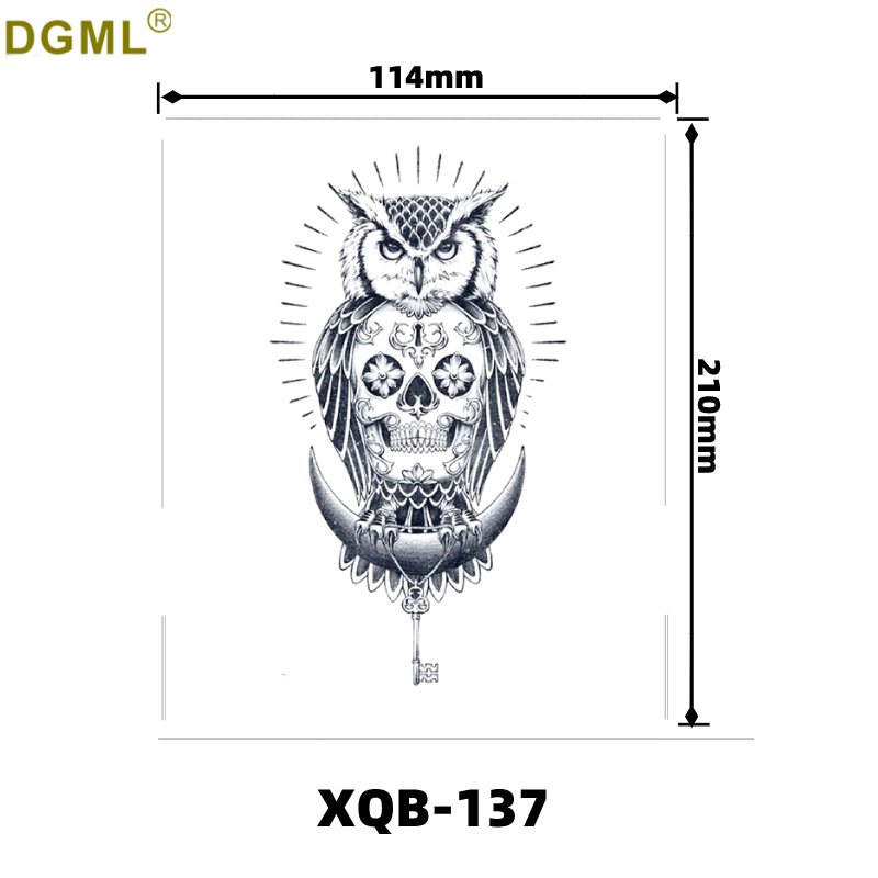 Picture of Children's cartoon flower arm sticker half arm full arm pink pig funny cross-border Henna creative color tattoo sticker wholesale
