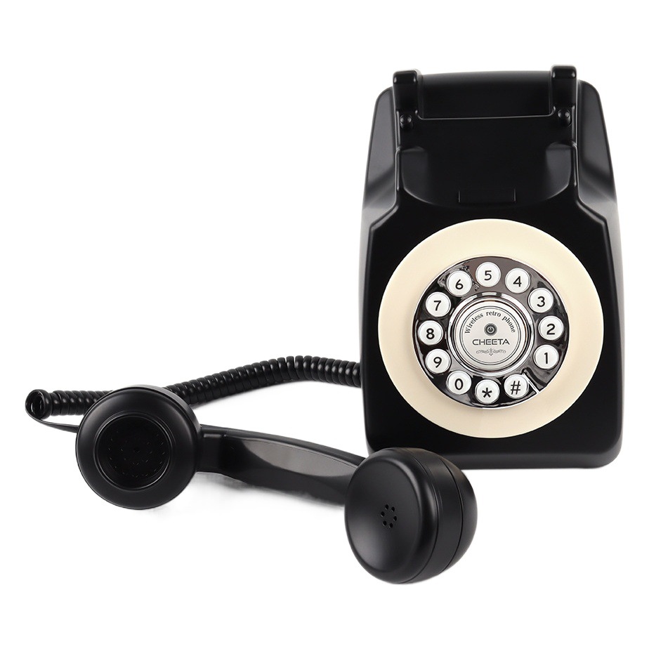 Cross-Border Antique Cordless Telephone Incoming Call Wireless Bluetooth Function Telephone Retro Fixed Landline Telephone Wholesale
