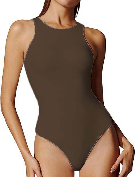 Picture of Cross-Border European and American Style Sports Jumpsuit Round Neck Slim Jumpsuit Outer Wear Milk Silk Clothing Top Hot Girl