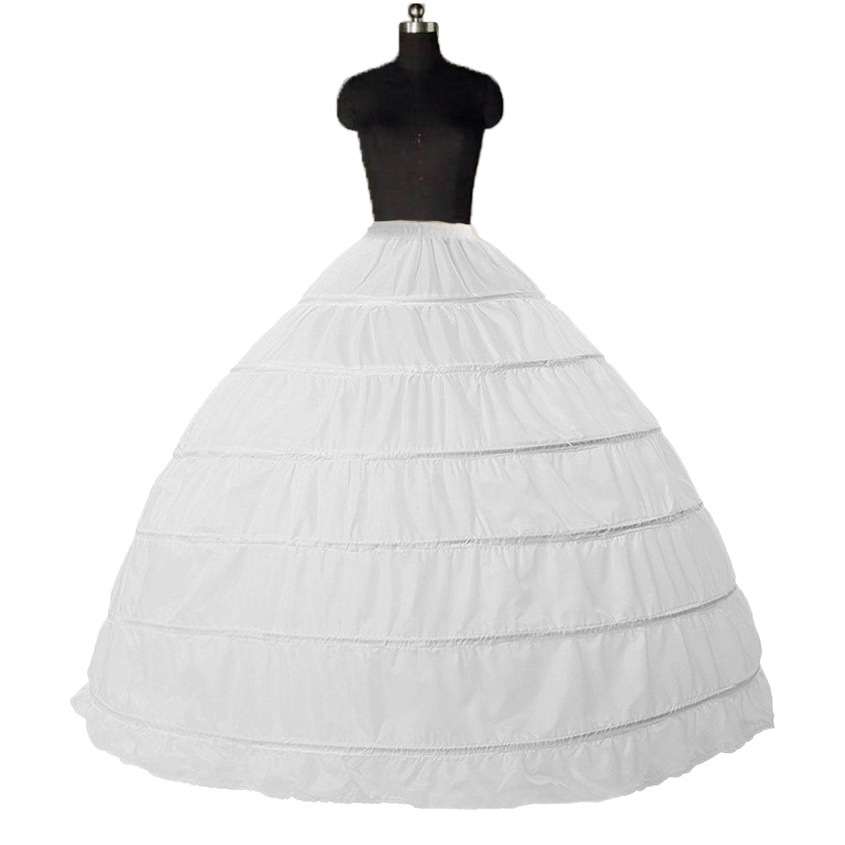 Picture of [Manufacturer Wholesale] Foreign Trade Six-Steel Enlarged Bustle Wedding Dress Tutu Performance Clothing Gauzeless Elastic Waist Tethered Petticoat
