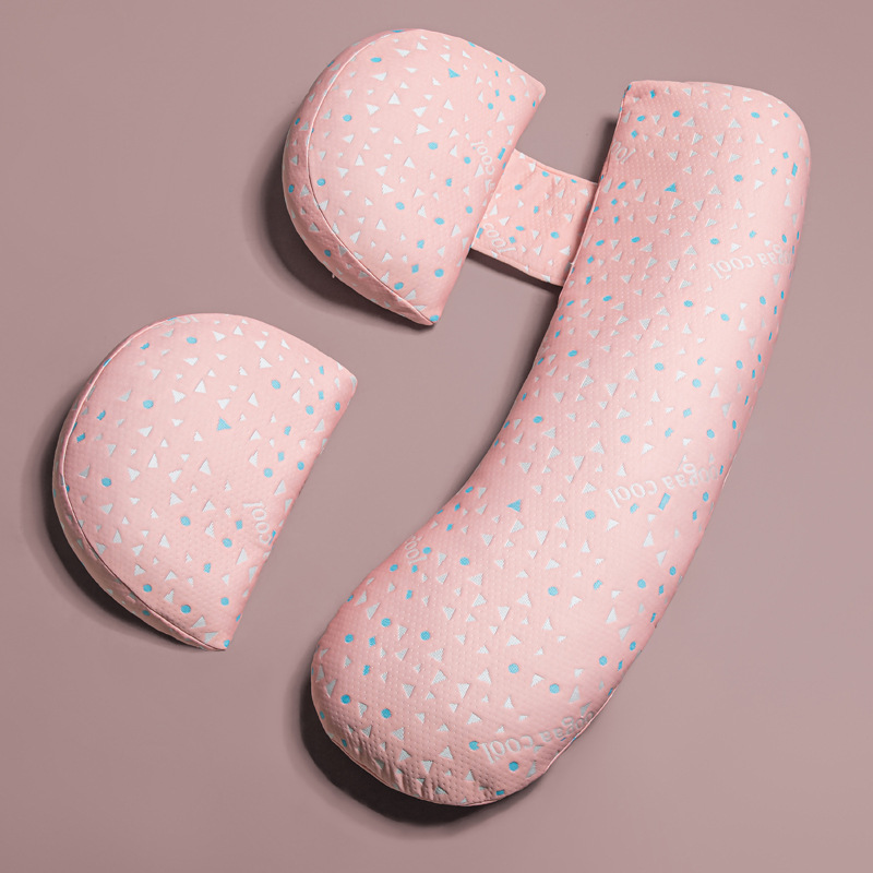 Picture of Cross-border Pregnant Women Pillow Waist Protection Side Sleeping Pillow Belly Sleeping Side Sleeping Pillow Nursing Pillow U-shaped Waist Back Pillow Summer
