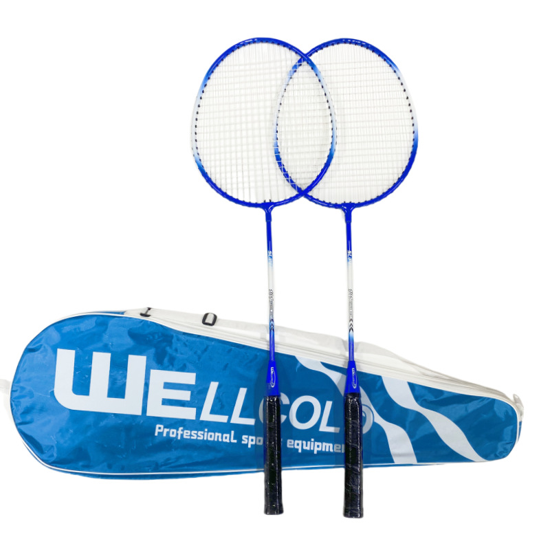 WELLCOLD Badminton Racket Iron Alloy Split Adult Beginner Badminton Racket 2 Pack HK-101 Welker