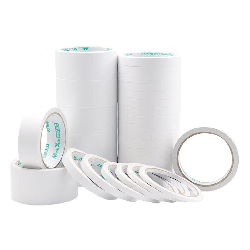 Double-sided adhesive tape wholesale white adhesive tape high viscosity student handmade double-sided easy hand tear office adhesive tape office adhesive tape