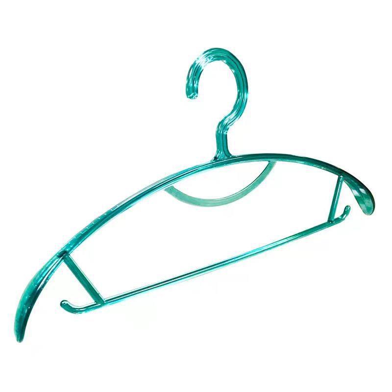 Picture of Transparent Clothes Hanger Anti-aging Can 'T-afford Bag Wide Shoulder Seamless Non-slip Clothes Hanger Cloakroom Coat Scarf Clothes Hanger