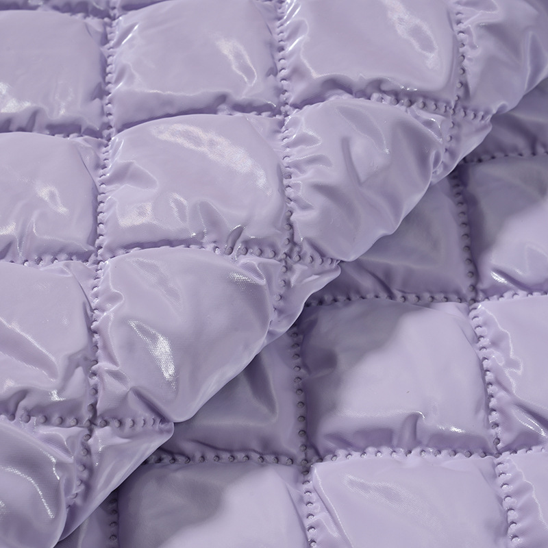 New Ultrasonic Three-dimensional PU Large Square Embossed Composite Crumple Foam Soft Bag Pencil Bag Fabric Leather