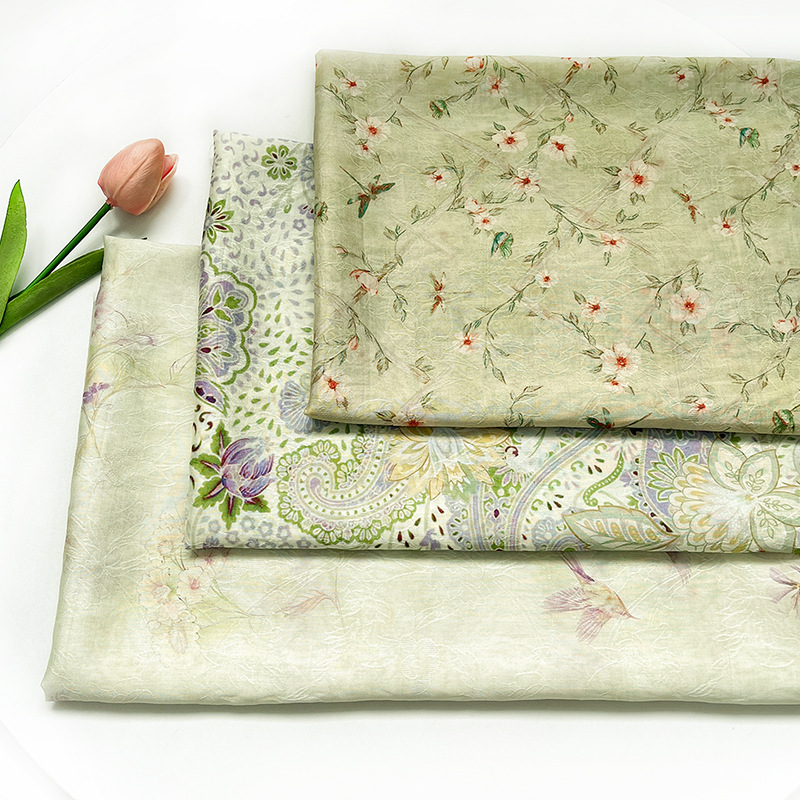 Various Tencel Jacquard Fabrics New Chinese Style Hanfu Cheongsam Dress Fabric 1.5m Width 1.0m Price