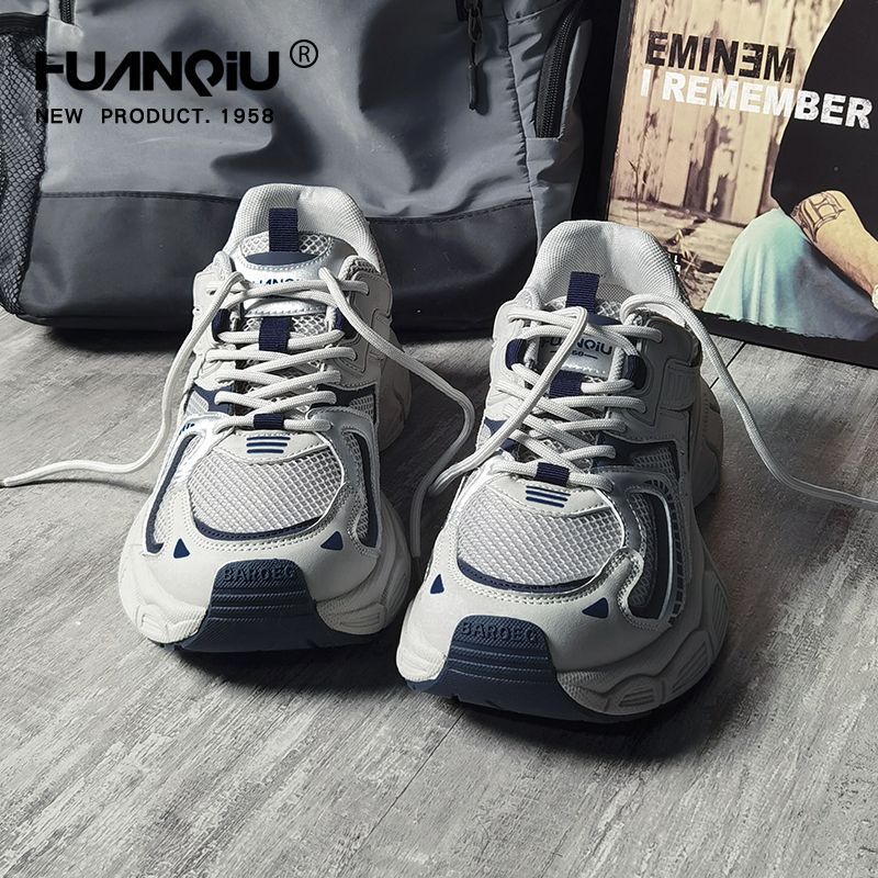 Universal Gray Blue Thick Sole Torre Shoes Men's 2025 New Spring All-match Casual Men's Shoes Fashionable sneaker