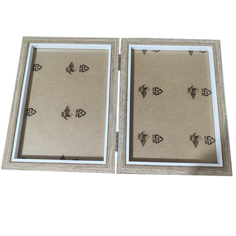 Picture of Creative One-Piece Combination Foldableing Photo Frame Table Two-Part Triple 6-Inch 7inch 8inch Photo Studio Wooden 70% off Photo Frame