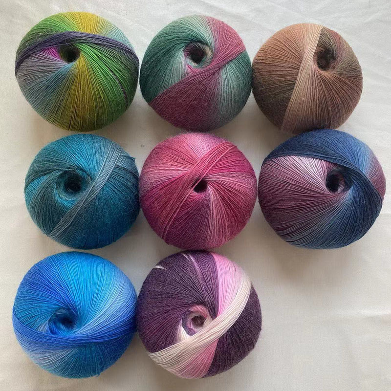 Picture of 1000 m Magic Ball Rainbow Wool Wool Wool Hand-Woven Crochet Shawl Hat Scarf Coat Coarse Baby Wool Ball
