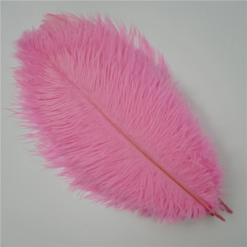 Picture of 40-45cm high quality thin rod ostrich feather source manufacturers wholesale wedding decoration feather DIY crafts stage clothes