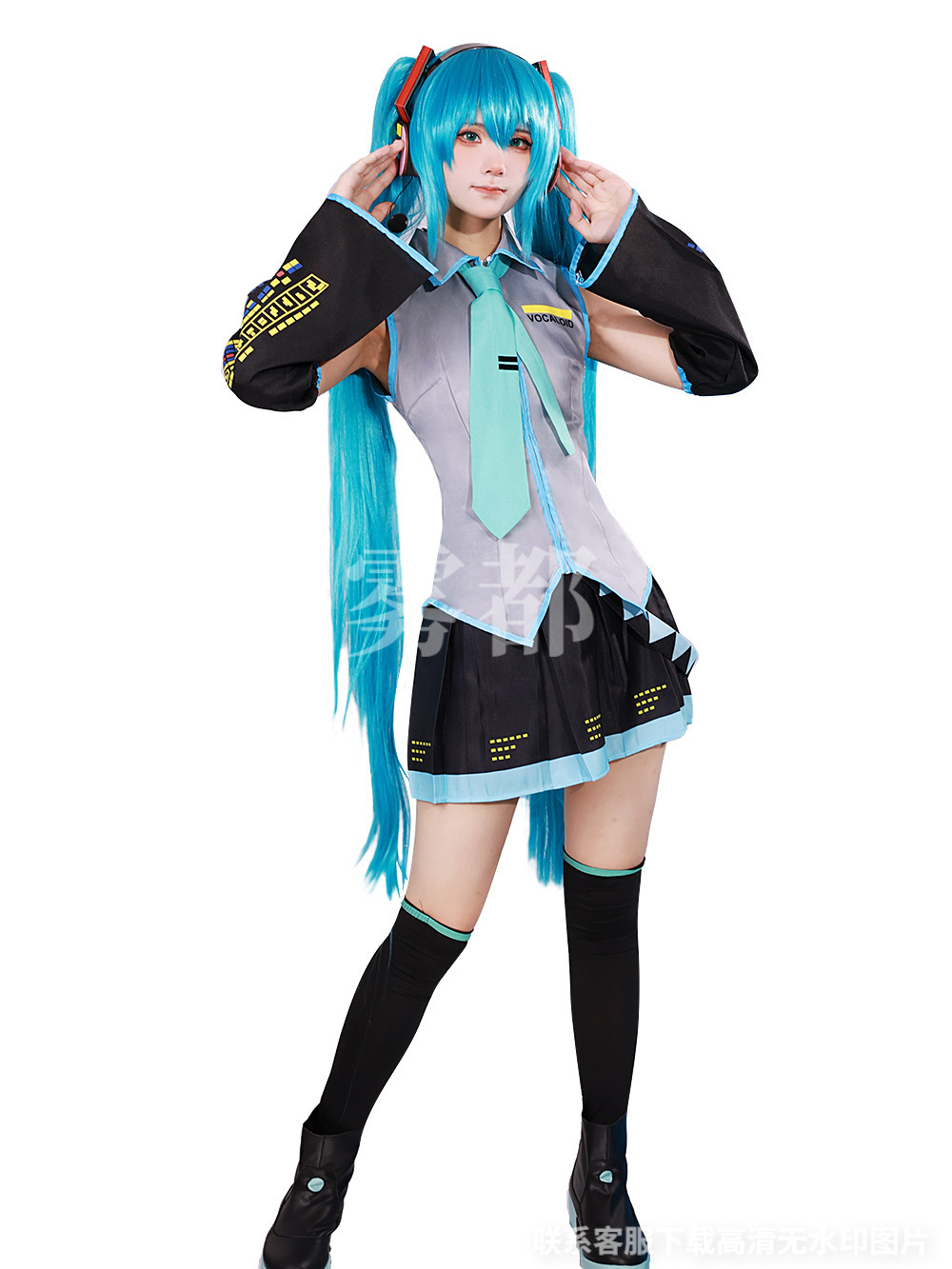Picture of Foggy Virtual Idol cos Suit Formula Suit Patent Leather cosplay Women's Secondary Animation Girl JK Suit Full Set