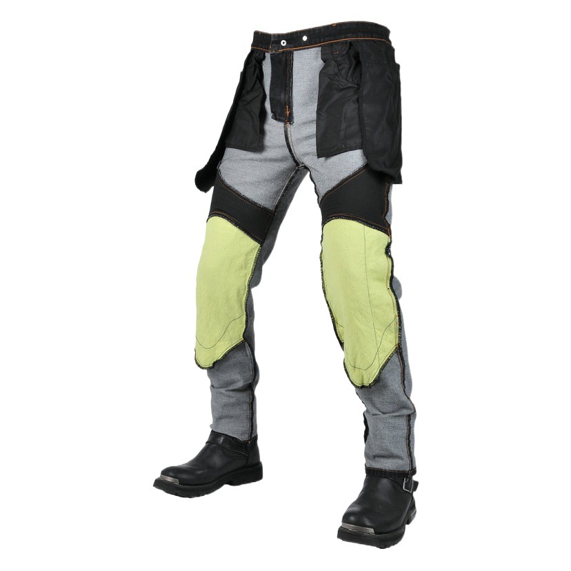 Motorcycle Jeans Men's Retro Casual Break Pants Stretch Riding Pants Kevlar Tear-Resistant Biker Pants