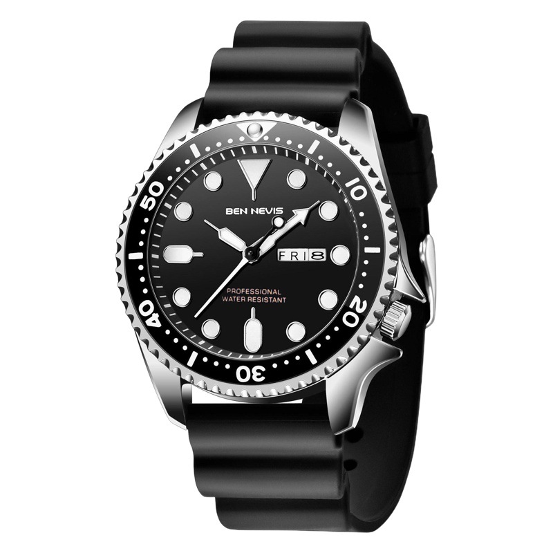 Popular Calendar Luminous Men's Quartz Watch Business Sports Men's Watch Waterproof Watch Watchbn3017G