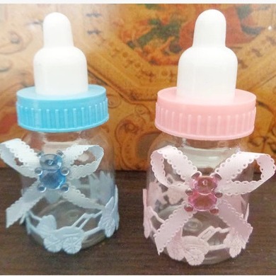 Baby Full Moon Hundred Days Old Creative Personalized European Style Bottle Candy Box Transparent Candy Box Gift Box