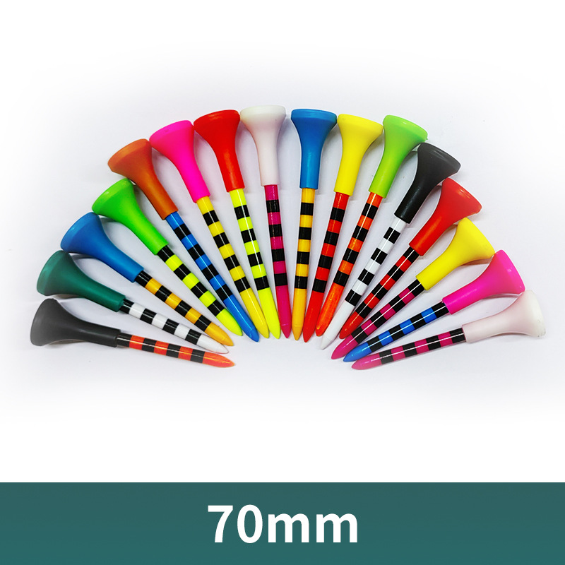 Picture of Golf Nail TEE Plastic tee Multi-size Rubber Sleeve Soft Rubber Headset Serve Golf TEE Ball tee