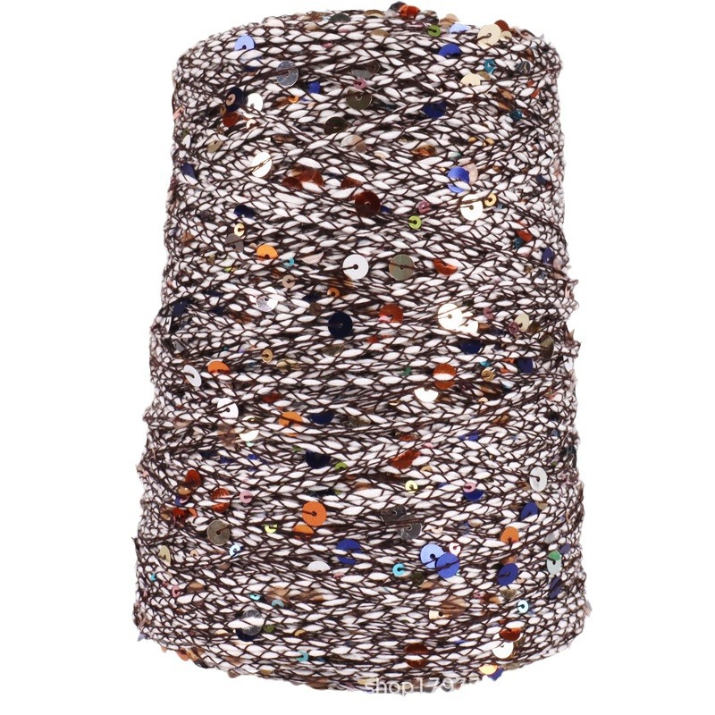 Picture of [Siyue] xiaoxiangfeng hand-knitted wool ball colorful beads cotton thread size sequined wool 500g wholesale