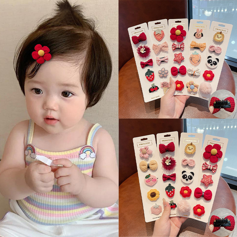 Cute baby lanugo hair small hairpin baby girl does not hurt hair hair clip baby hair small hair clip children's headdress