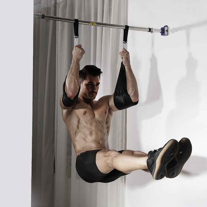 Picture of Pull-up auxiliary belt cantilever belt abdominal muscle training door horizontal bar booster belt abdominal health device suspension home suspension