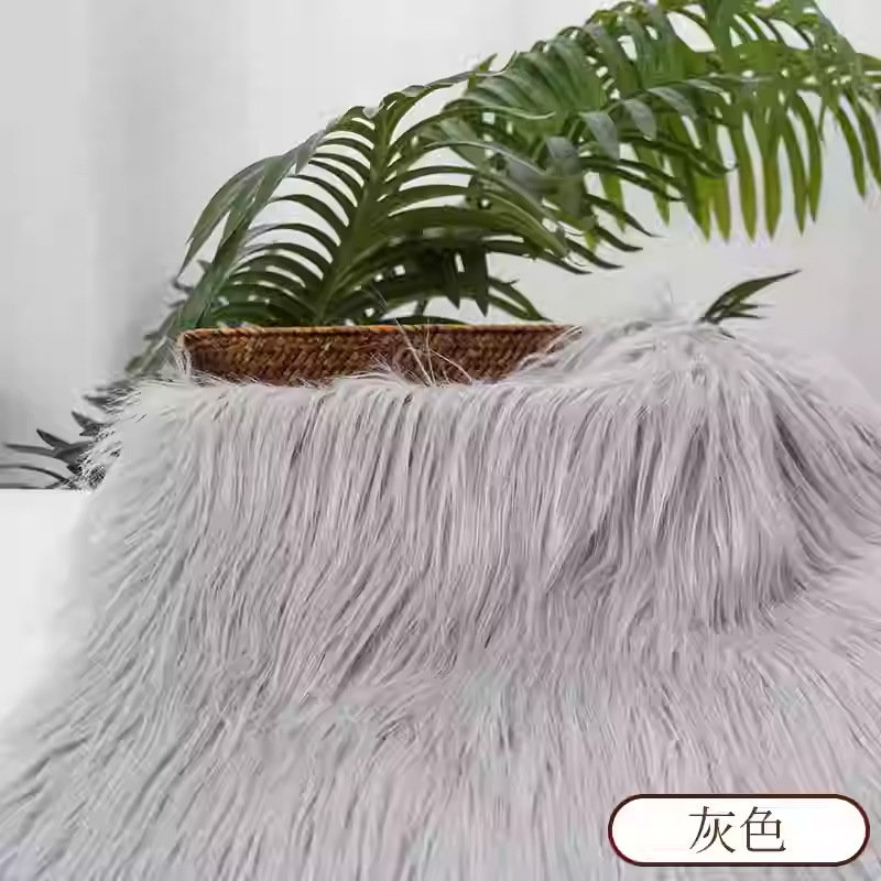 Picture of Falling Wool Plush Fabric 9cm Beast Dress Beast Hair Long Hair Roll Bundle Fried Hair Long Hair Hand-made Cotton Doll DIY