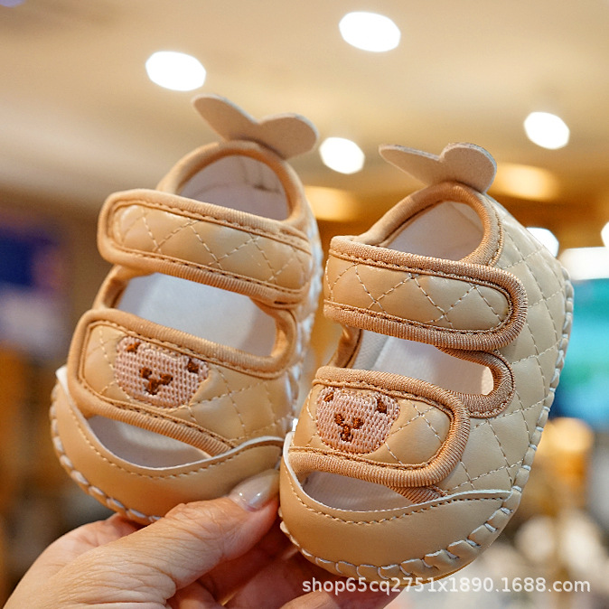 Picture of Baby Shoes Summer Sandals Soft Sole Non-slip Beginner Baby Shoes 0-1 Year Old Toddler Shoes Breathable Anti-drop