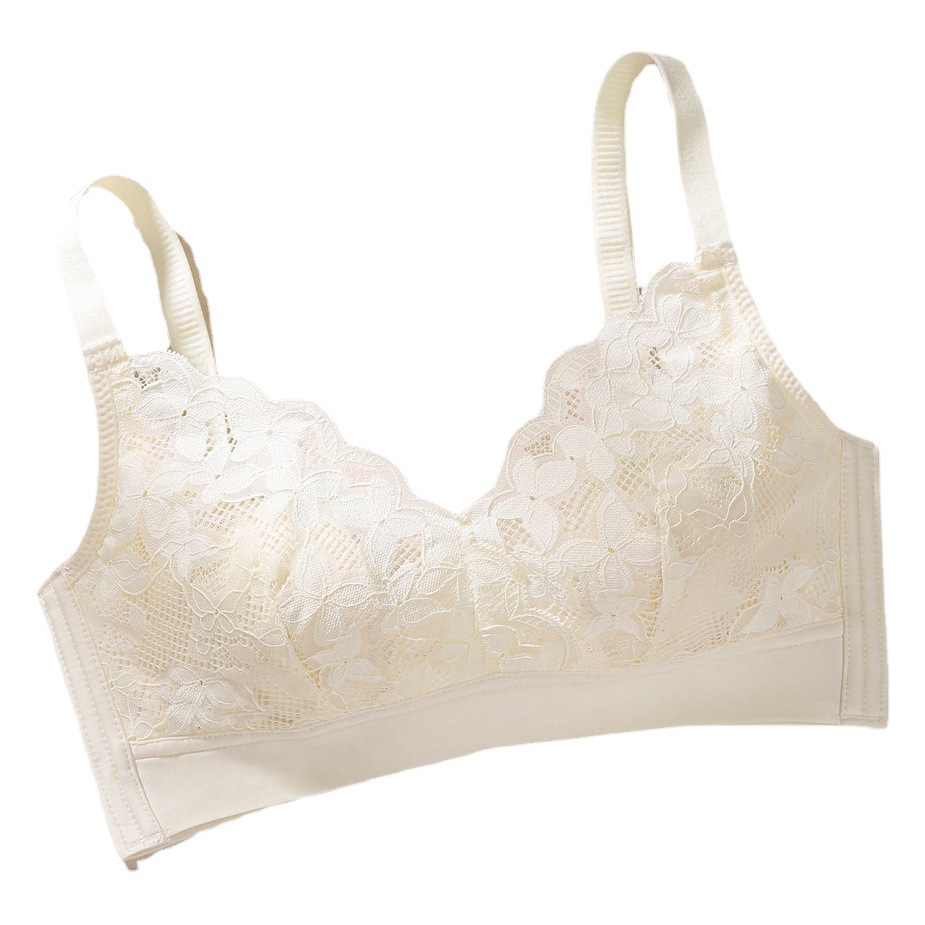 Small chest gathered bra thin summer breathable no steel ring bra rabbit ears underwear women's small ultra-thin cup wholesale