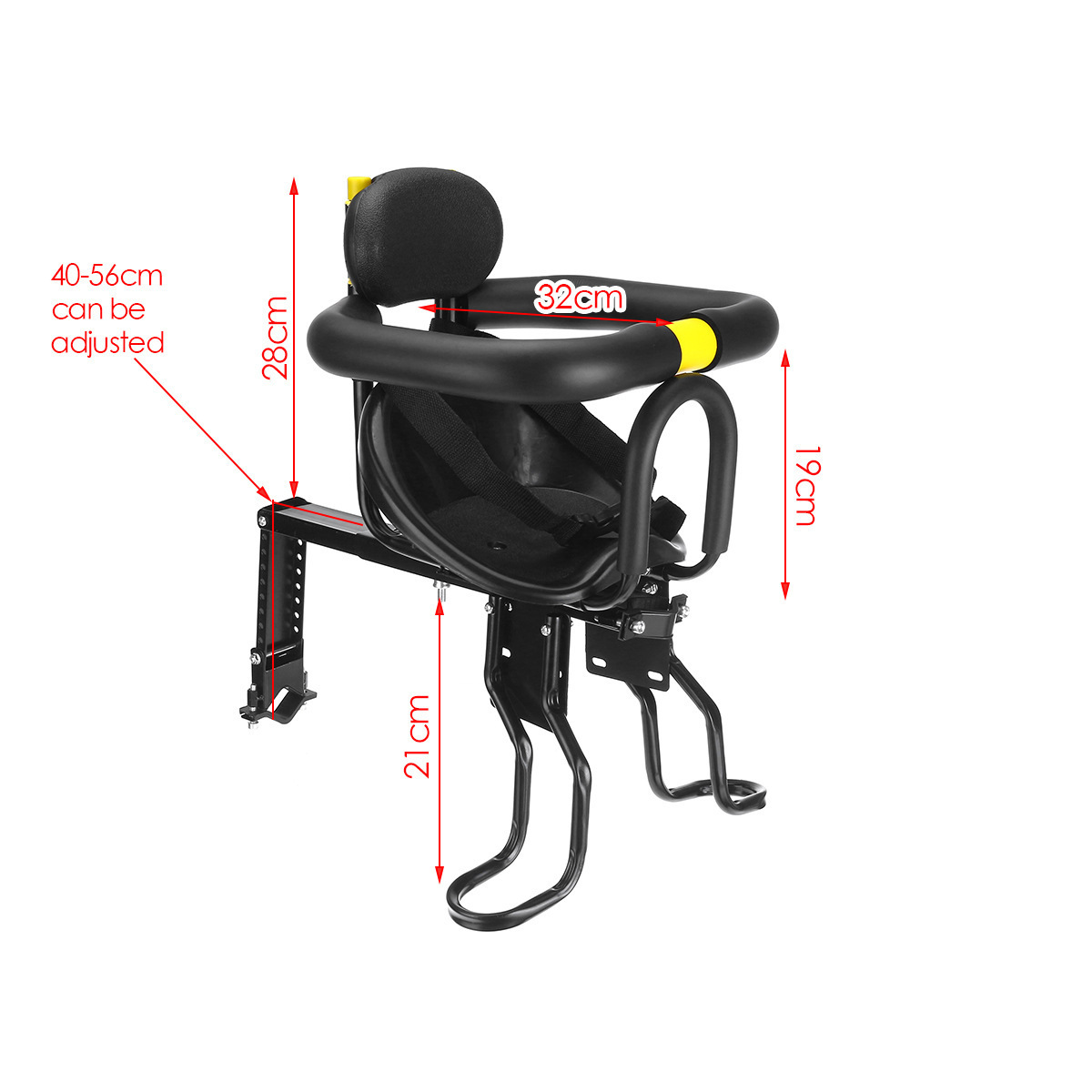 Picture of Bicycle Kids Seat, Safe and Safe Baby Seat, Environmentally Friendly Front Mountain Bike Seat, Riding Supplies