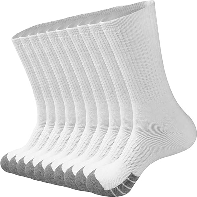 Picture of Zhuji Socks Large Size Elastic Mid-Tube Cotton Socks White Basketball Sports Socks Autumn and Winter Men's Long Socks Wholesale