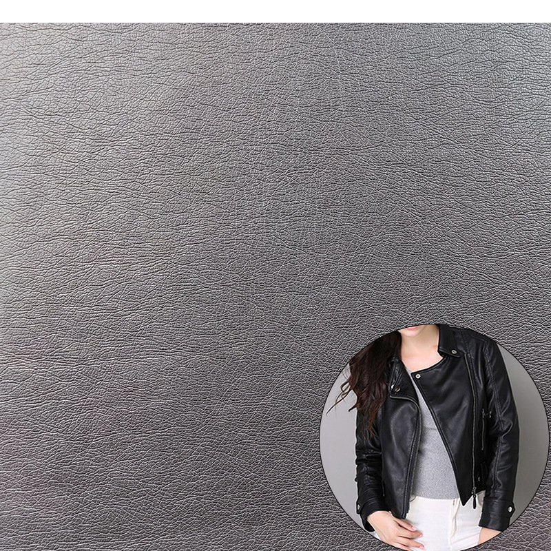 in stock supply coarse grain artificial leather pu leather garment leather washed artificial leather imitation leather fabric speed delivery
