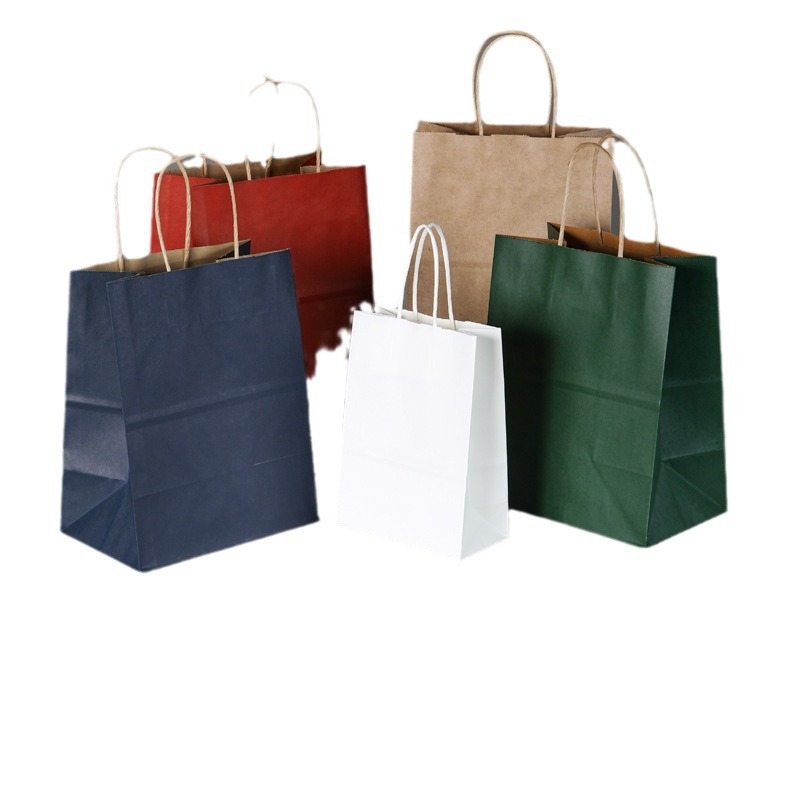 Picture of Brown Packing Paper Bag Clothing Gift Shopping Souvenir Paper Bag Custom Small Batch Handbag Custom Take-Out Bag