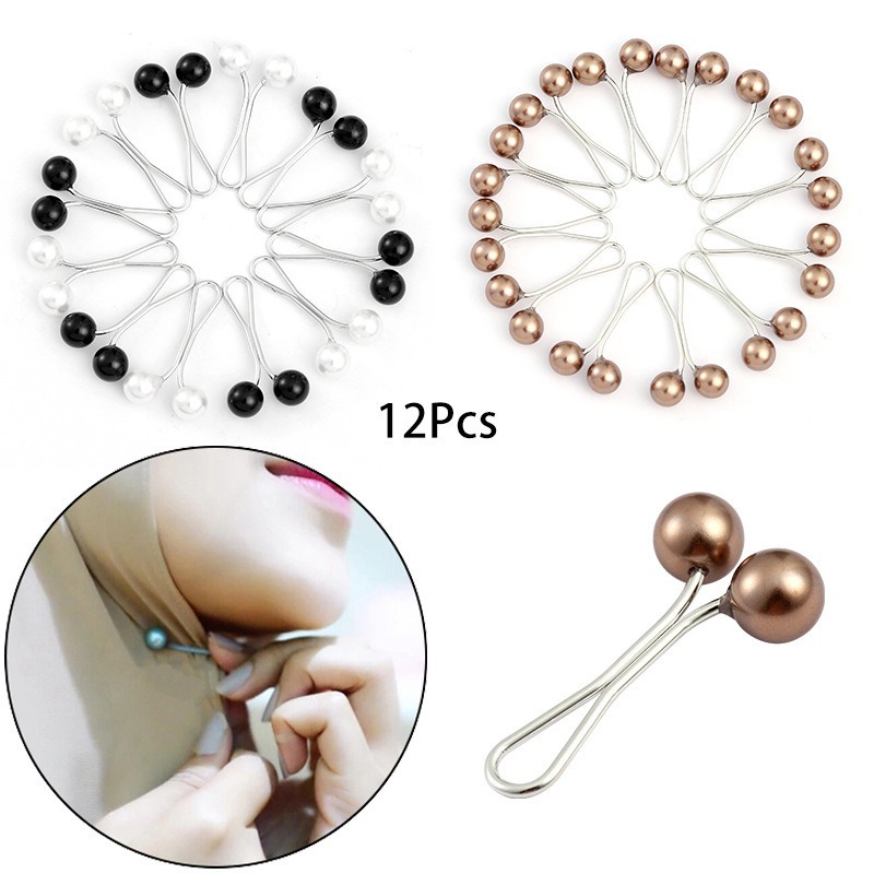 Cross-Border Exclusive Pearl Clip Brooch Jewelry Convenient to Wear U-Shaped Clip Simple Fashion Clothing Women's Accessories Decoration
