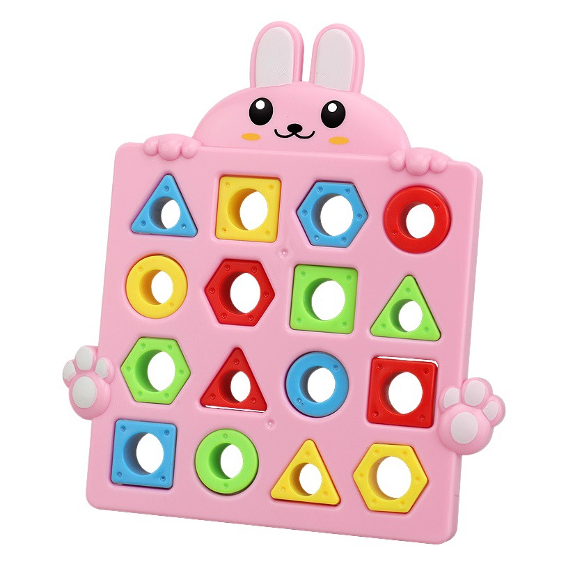 Children's Early Education Educational Rabbit Geometric Matching 3~6 Years Old Kindergarten Teaching Aids Early Education Color Cognitive Toys