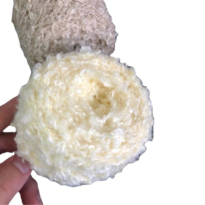 Circle yarn wool ball crochet stick needle handmade DIY sweater scarf baby doll small woven large circle thread