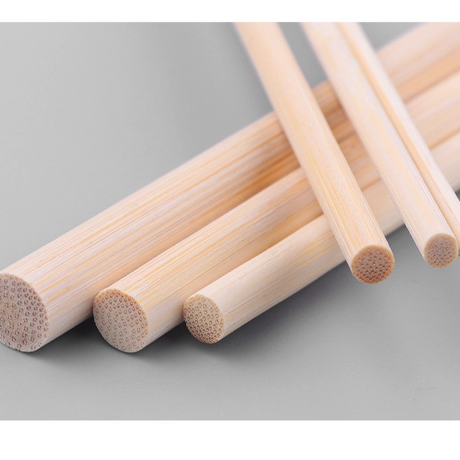Picture of Bamboo Stick Lantern Satchel Pole DIY Hand-Assembled Material Support Small Round Stick Can Be Punched Bamboo Art