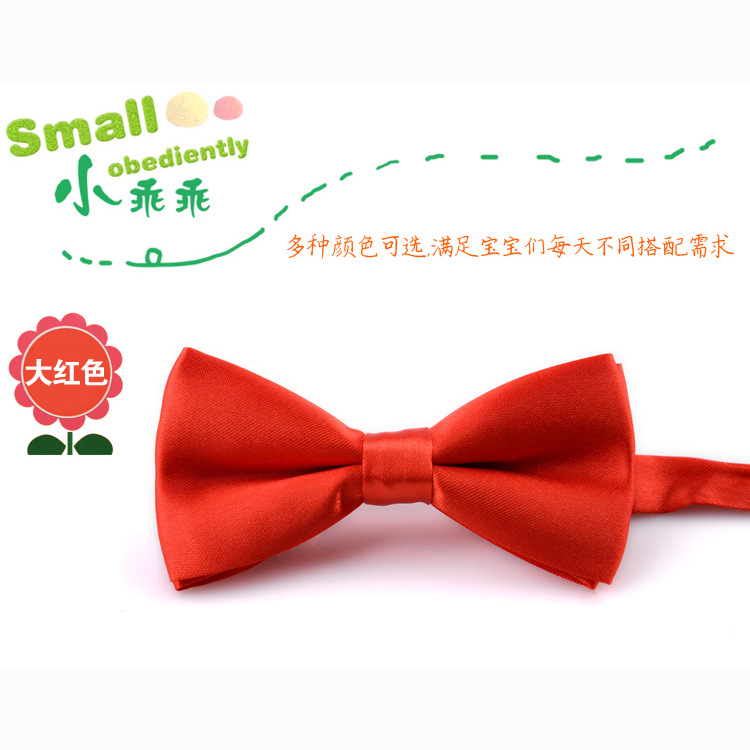 Picture of Factory direct solid color children's bow tie boys and girls Baby double bow kindergarten performance candy color wholesale