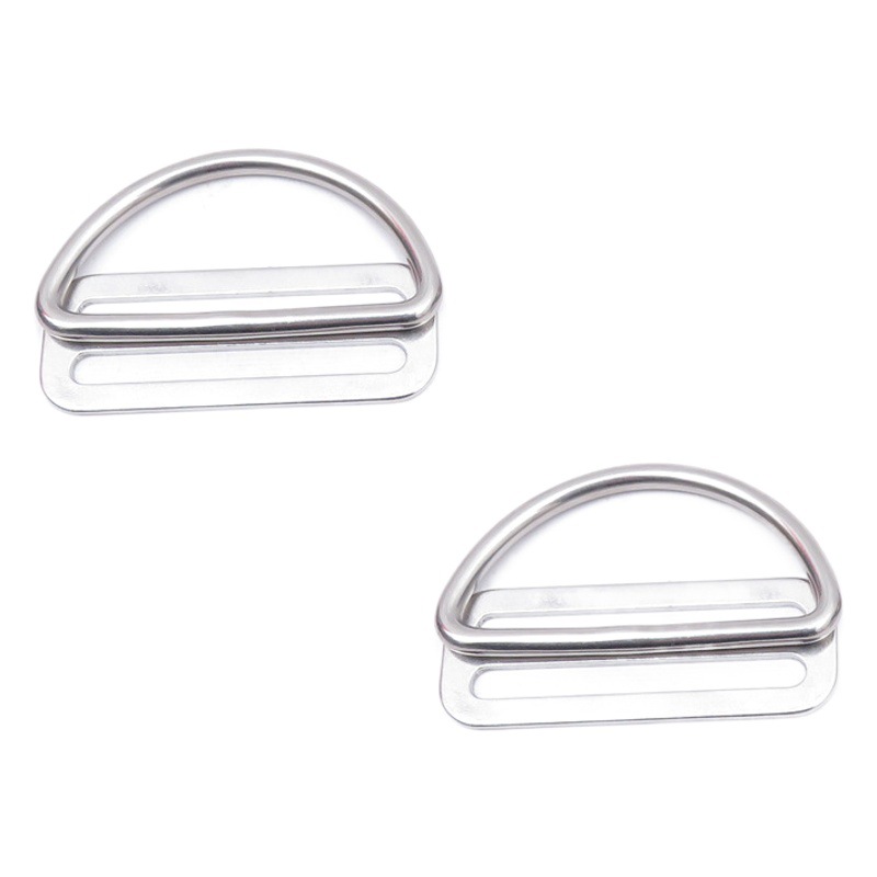Special narrow mouth stainless steel D-ring D Buckle D ring bottle buckle for diving back flight side hanging