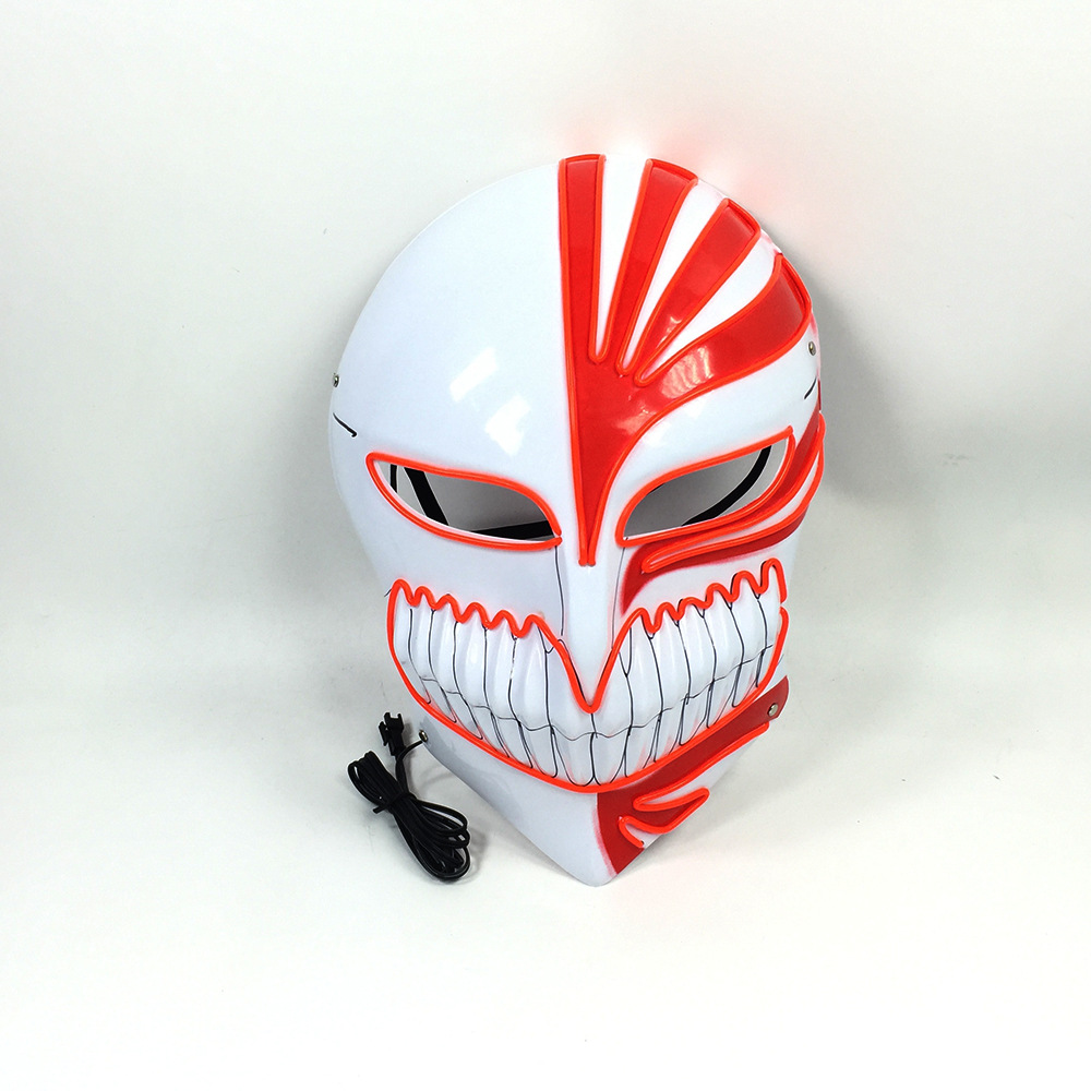 Picture of Halloween Masquerade Luminous Mask Bar Party Death Cold Light Mask El Cold Light Luminous Mask